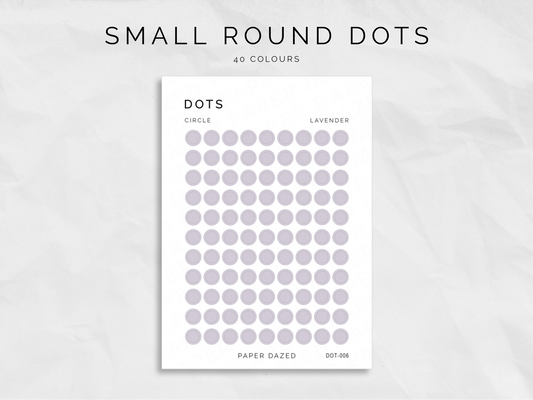 Small Circle Dot Stickers