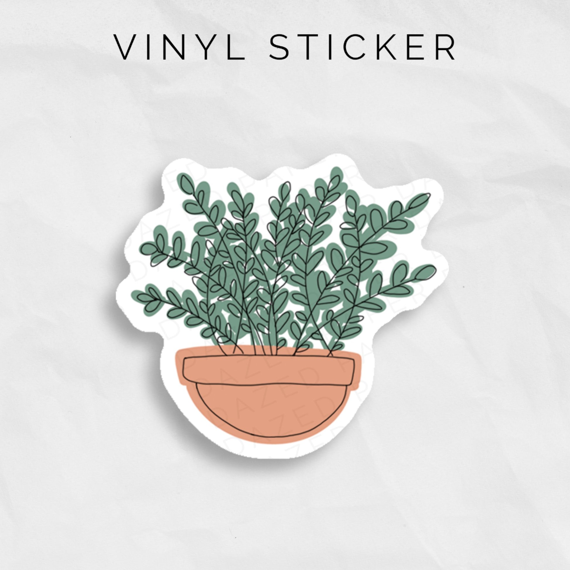 eucalyptus plant vinyl sticker