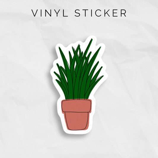 snake plant vinyl sticker