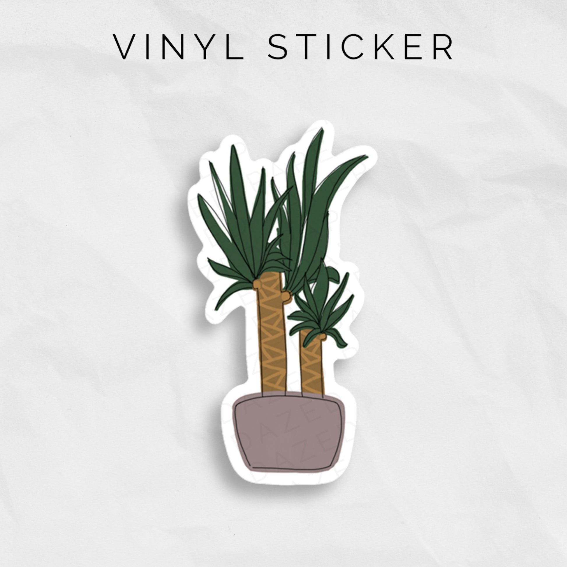 yucca plant vinyl sticker