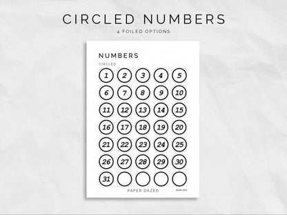 Medium Circled Date Dot Stickers