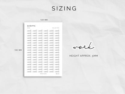 WORK Tiny Scripts - MELLOW Font